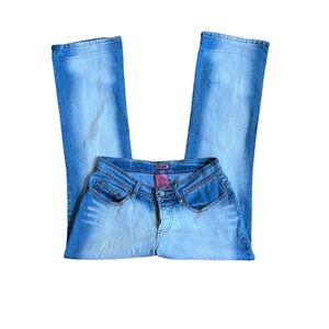 JouJou Y2K Vintage Flare Bleached Funky Pop Star Jeans
